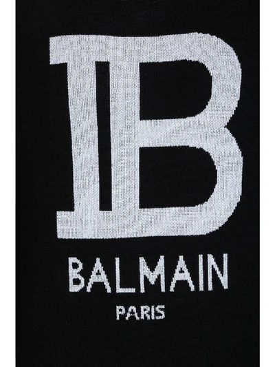 Shop Balmain Knitwear In Black Wool