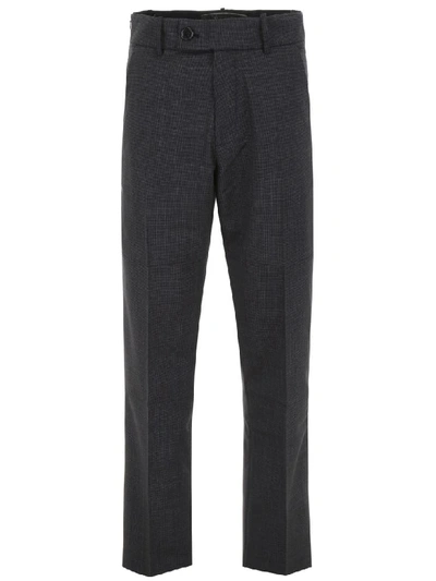 Shop Martine Rose Straight-leg Trousers In Grey Chk (brown)