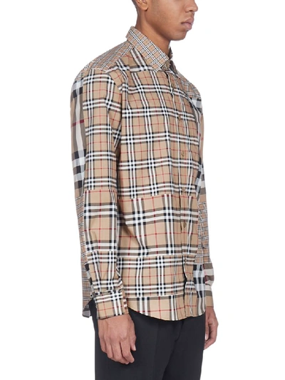 Shop Burberry Shirt In Archive Beige Ip Chk