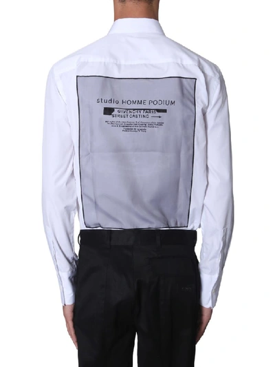 Shop Givenchy Shirt With Studio Patch In Bianco