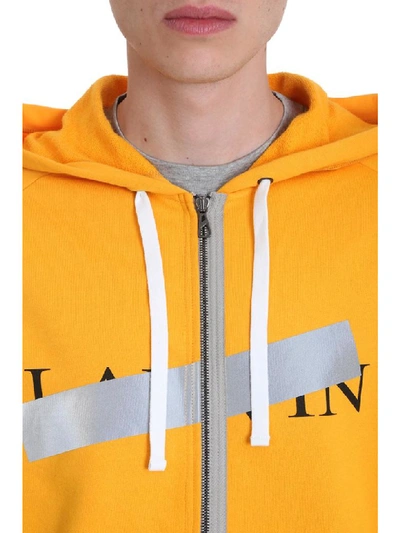 Shop Lanvin Sweatshirt In Orange Cotton