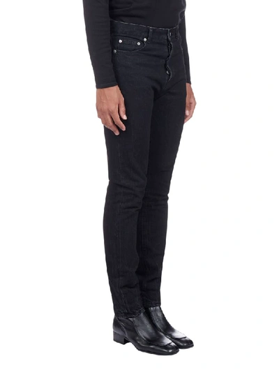 Shop Saint Laurent Jeans In Deep Black