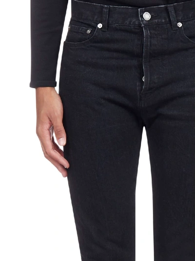 Shop Saint Laurent Jeans In Deep Black