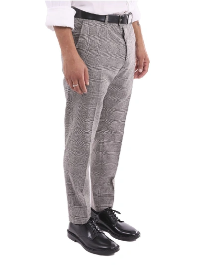 Shop Dolce & Gabbana Patterned Trousers In Nero/bianco