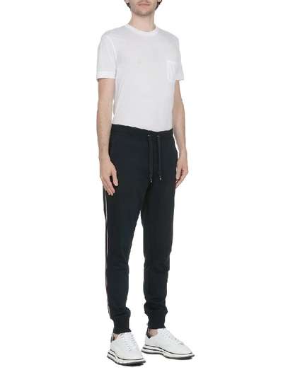 Shop Tommy Hilfiger Cotton Trousers In Sky Captain