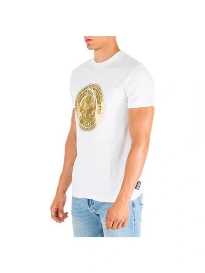 Shop Versace Jeans Couture Adriano T-shirt In Bianco