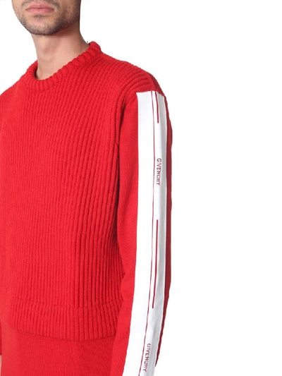 Shop Givenchy Ribbed Sweater In Rosso