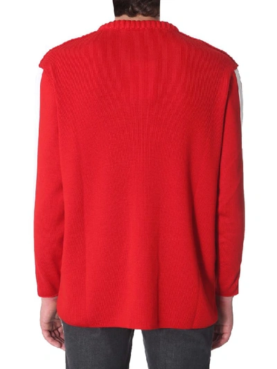Shop Givenchy Ribbed Sweater In Rosso