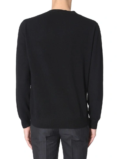 Shop Alexander Mcqueen Sweater With Skull Inlay In Nero