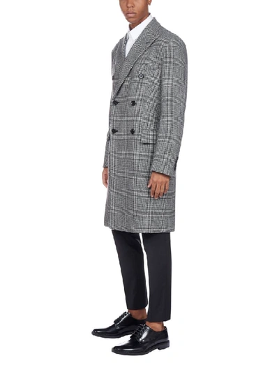 Shop Dolce & Gabbana Coat In Quadri-check-tartan