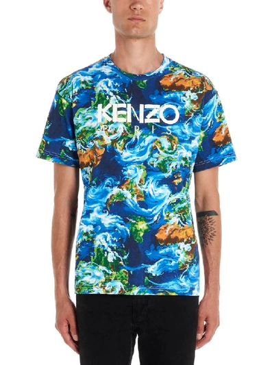 Shop Kenzo World Japanese T-shirt In Multicolor