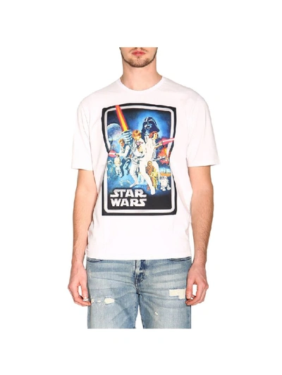 Shop Etro X Star Wars T-shirt With Maxi Film Print In White