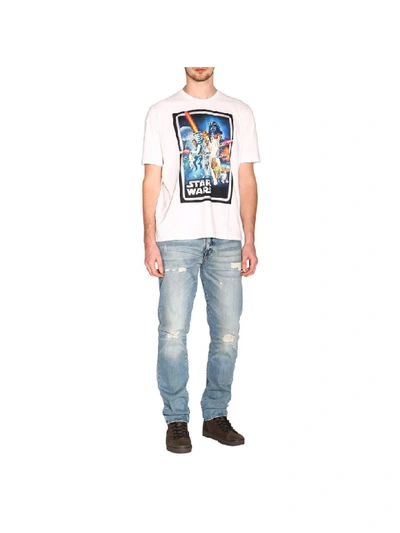 Shop Etro X Star Wars T-shirt With Maxi Film Print In White