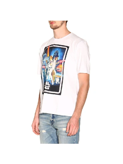 Shop Etro X Star Wars T-shirt With Maxi Film Print In White