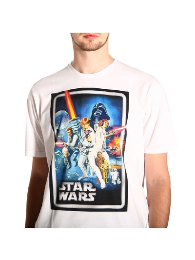 Shop Etro X Star Wars T-shirt With Maxi Film Print In White