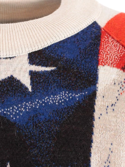 Shop Ih Nom Uh Nit Sweater L/s Over American Flag In Assample