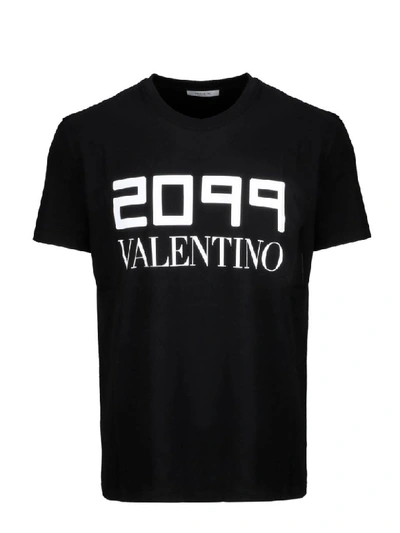 Shop Valentino Short Sleeve T-shirt In Black