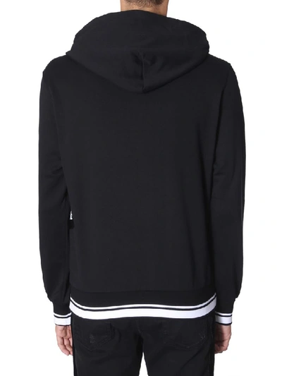 Shop Dolce & Gabbana Hooded Sweatshirt In Nero