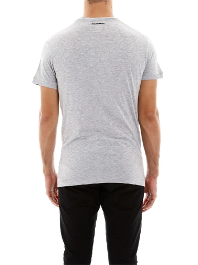 Shop Dsquared2 I Love D2 T-shirt In Grey Melange (grey)