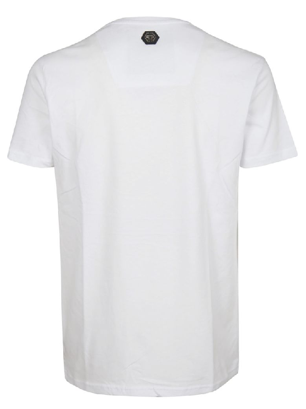 Philipp Plein Printed Logo T-shirt In White | ModeSens