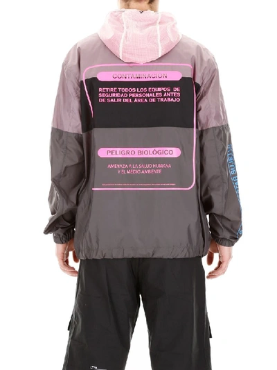 Shop Marcelo Burlon County Of Milan Contaminacion Jacket In Multicolor (grey)