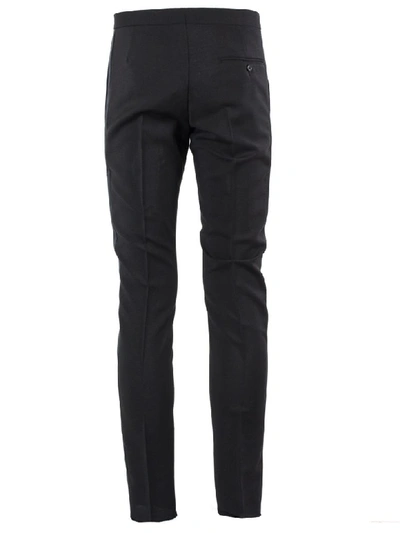 Shop N°21 Black Tuxedo Wool Trousers In Nero