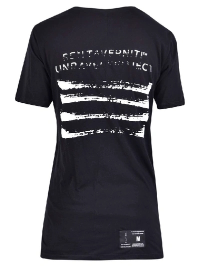 Shop Ben Taverniti Unravel Project Branded T-shirt In Black