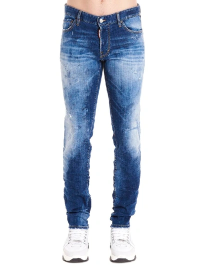 Shop Dsquared2 Slim Jeans In Blue