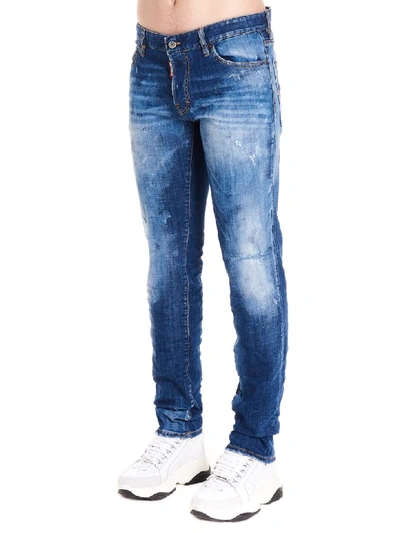 Shop Dsquared2 Slim Jeans In Blue