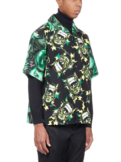 Shop Prada Shirt In Militare Smeraldo