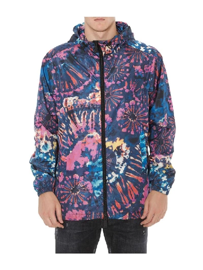 Shop Dsquared2 Tie And Dye Raincoat In Multicolor