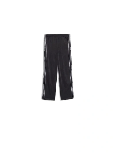 Shop Balenciaga Stripe Tracksuitlateral Logo In Black