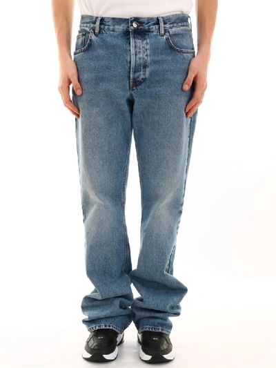 Shop Balenciaga Jeans Bootcut In Blue