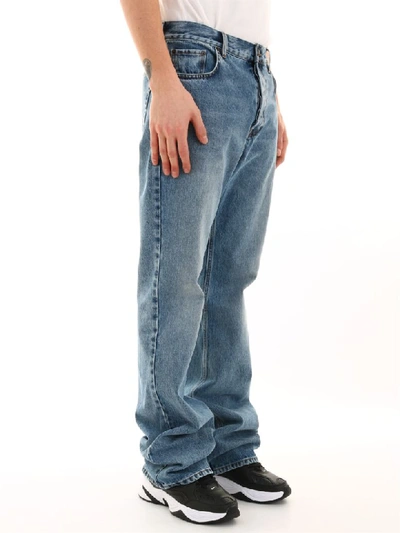 Shop Balenciaga Jeans Bootcut In Blue