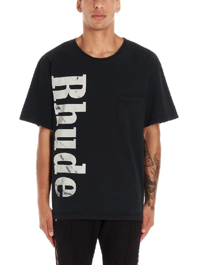 Shop Rhude T-shirt In Black