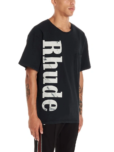Shop Rhude T-shirt In Black