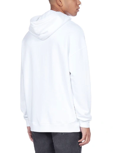 Shop Givenchy Hoodie Wiht Logo Fleece In White