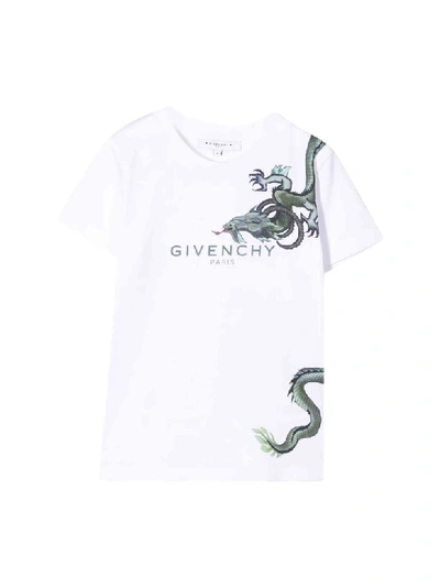 Shop Givenchy Mystical Creature T-shirt In Cotton In Bianco