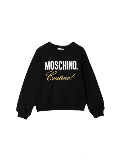 Shop Moschino Couture Printed Sweatshirt In Nero