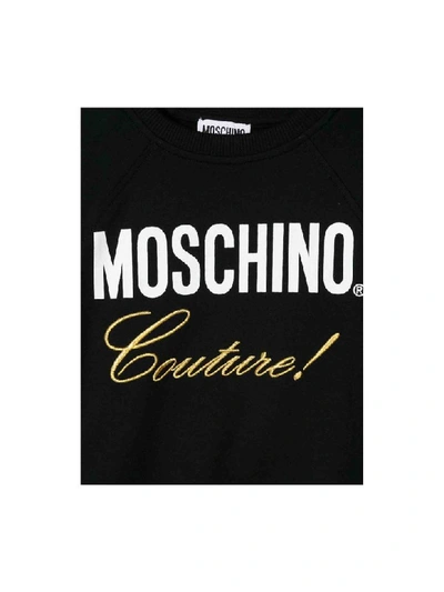 Shop Moschino Couture Printed Sweatshirt In Nero