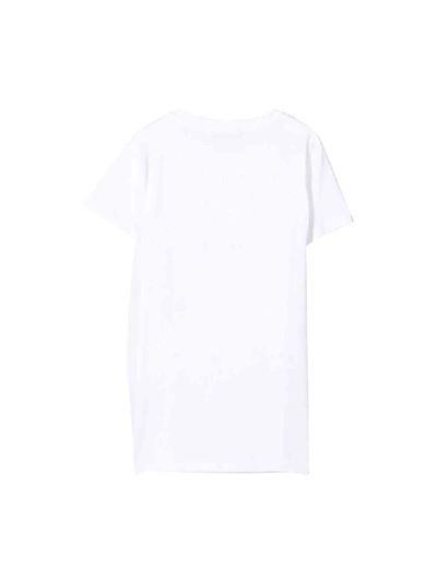 Shop Balmain Cotton T-shirt In Bianco/nero