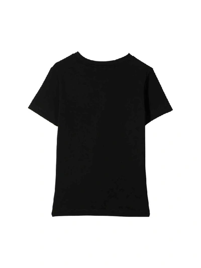 Shop Balmain Cotton T-shirt In Nero/rosso