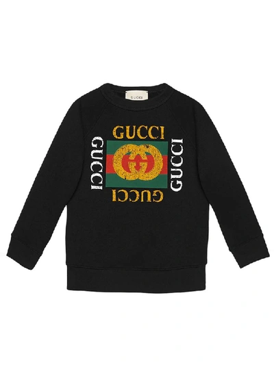 Shop Gucci Grey Cotton Short In Nero