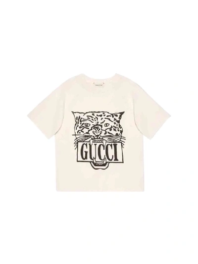 Shop Gucci Cotton Tiger T-shirt In Var. Uni