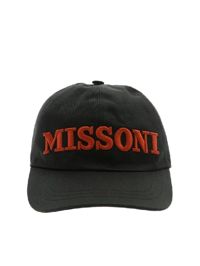 Shop Missoni Cotton Hat In Black