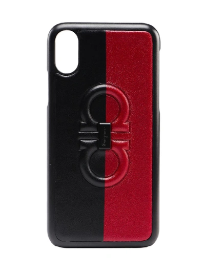 Shop Ferragamo Firenze Logo Phone Cover In Nero