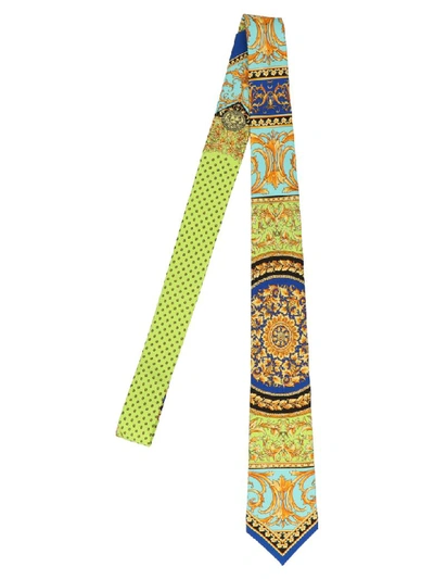 Shop Versace Tie In Multicolor