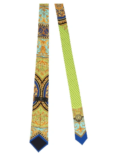 Shop Versace Tie In Multicolor