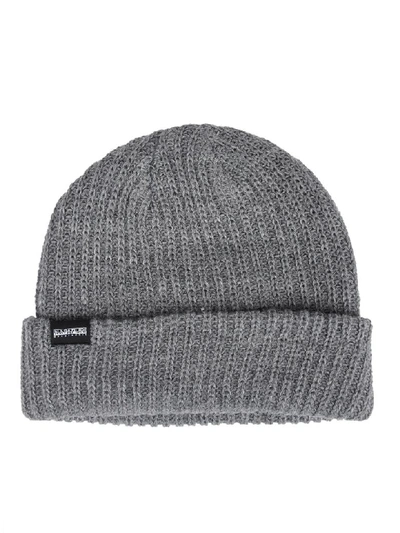 Shop Napapijri Grey Beanie