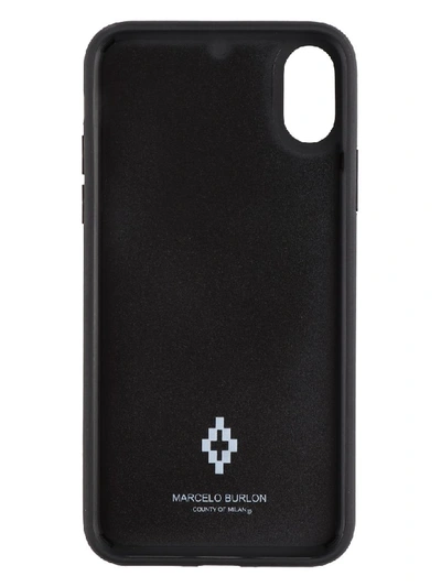 Shop Marcelo Burlon County Of Milan Printed Iphone X Case In Black